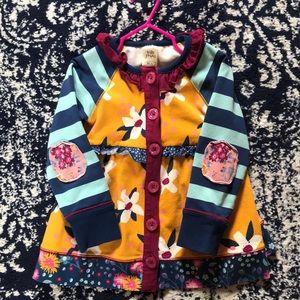 Wildflowers clothing cardigan with elbow patches.
